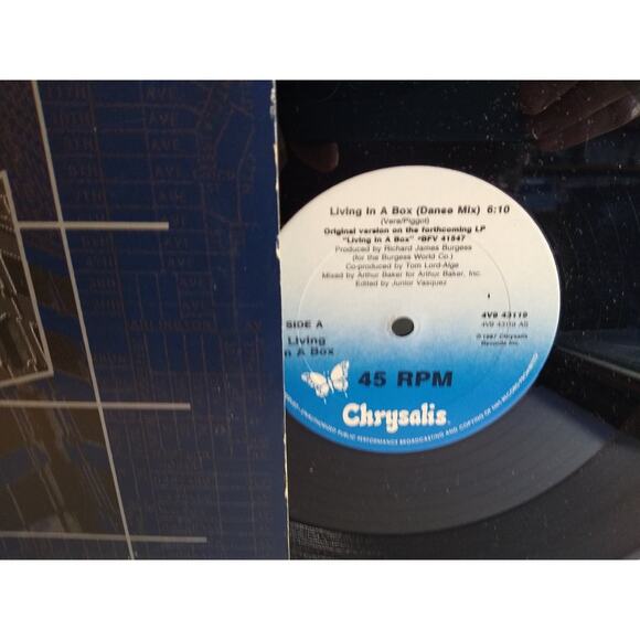 Living in a Box – Living in a Box 12" Single 1987 Chrysalis Pop Synth-Pop 45 RPM - Picture 3 of 4